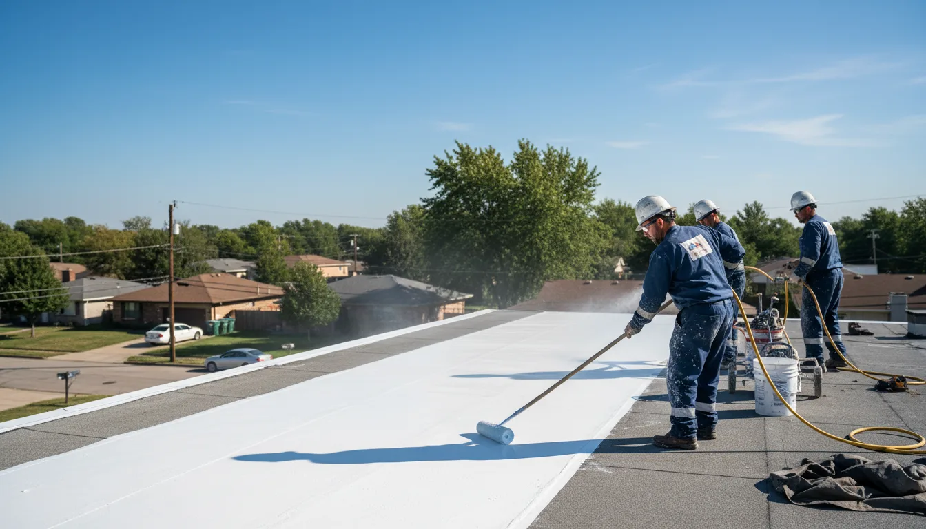 Commercial roof coating in Olsburg, KS near me